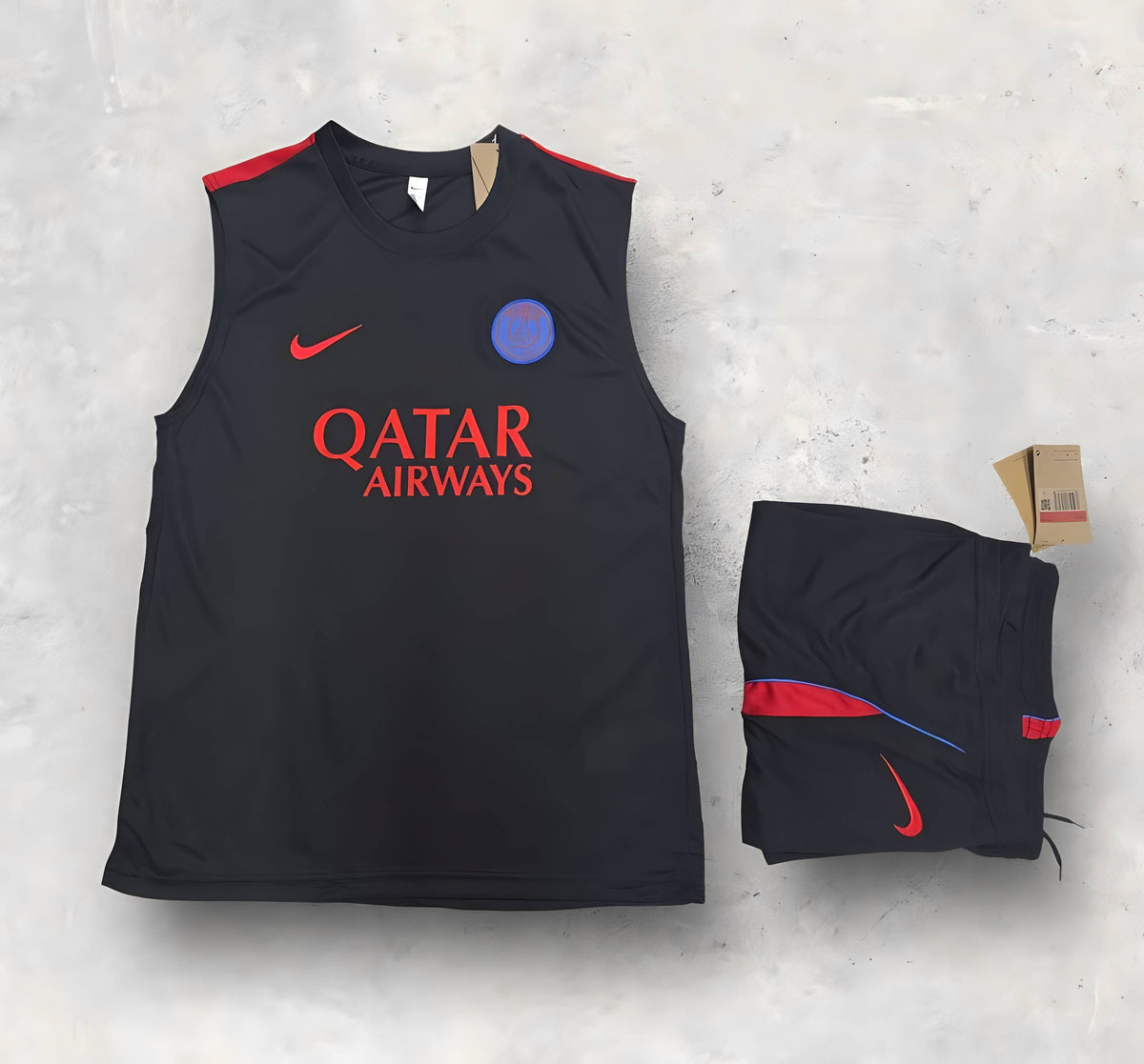 France Black & Red Sleeveless Training Set 2026/2027