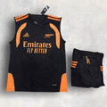Arsenal Black & Orange Sleeveless Training Set 2026/2027