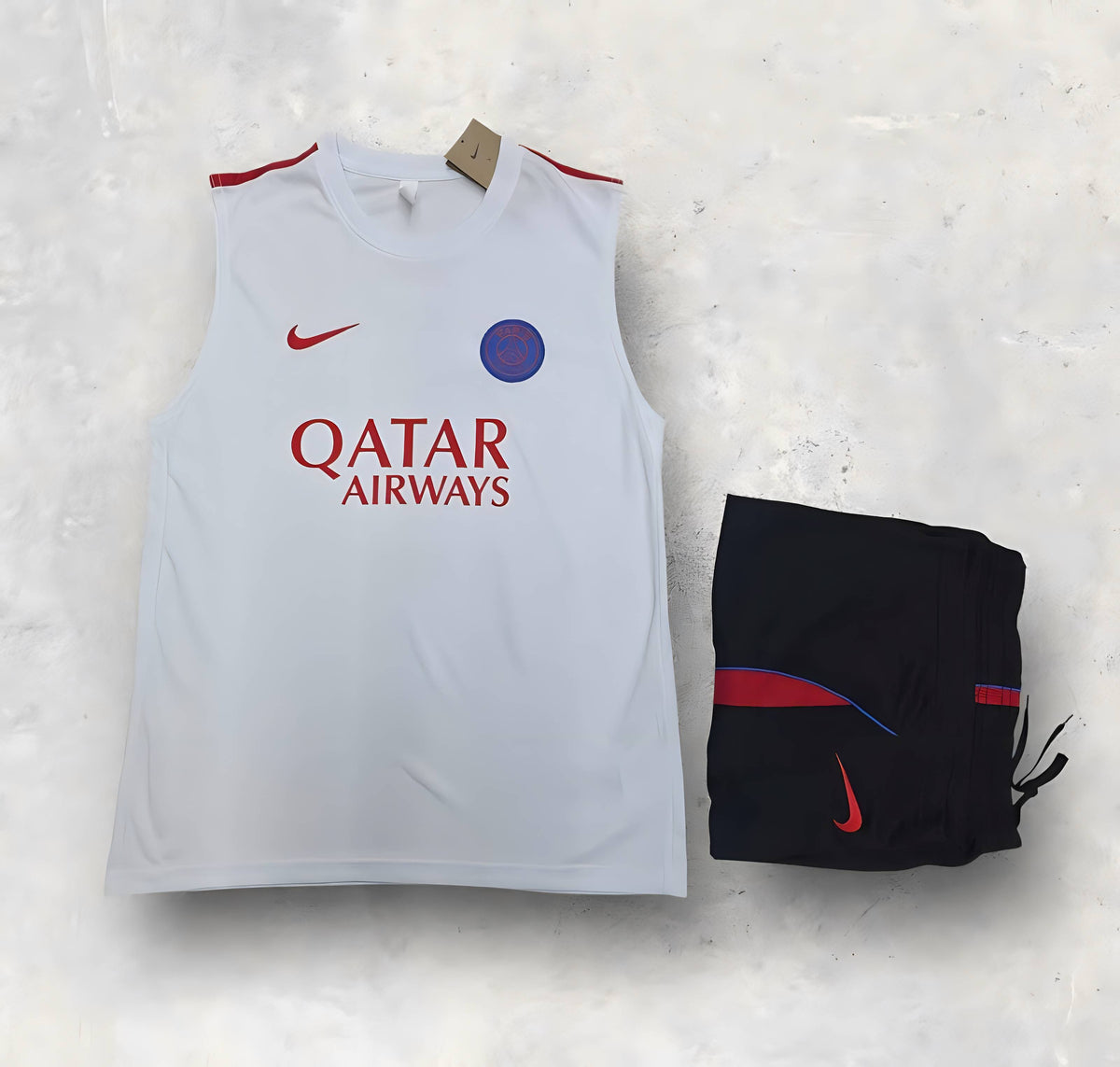 Paris Saint-Germain ( PSG ) White Sleeveless Training Set 2026/2027