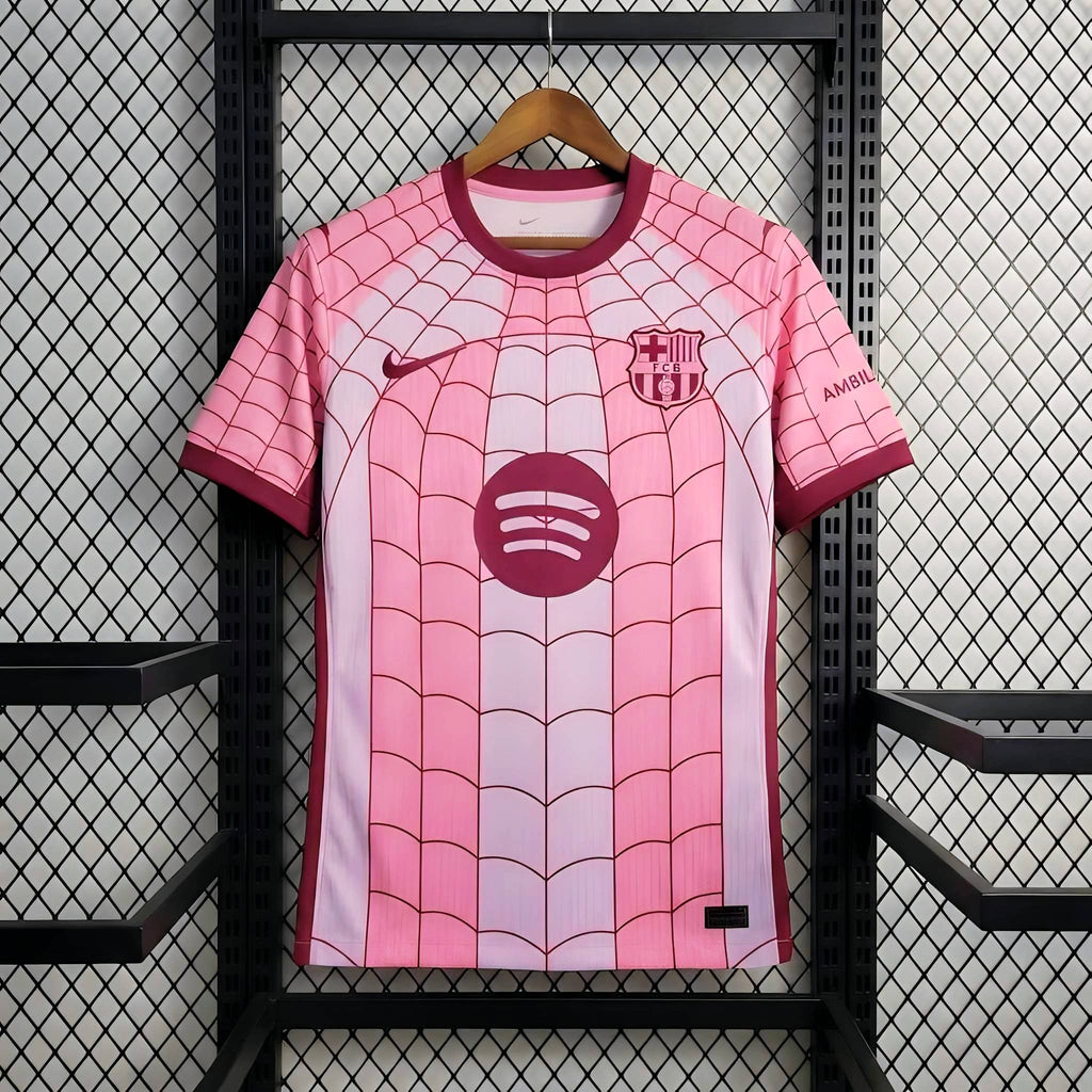 FC Barcelona x Spider-Man Special Edition Pink Concept Jersey 2026