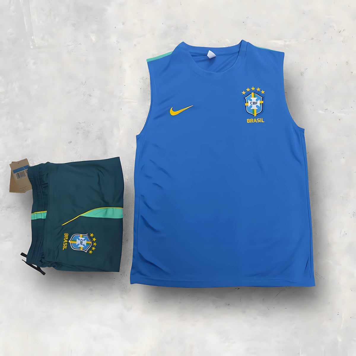 Brazil Blue Sleeveless Training Set 2026/2027